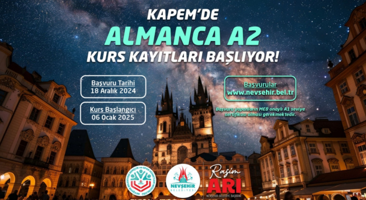 KAPEM'de Almanca A1 ve A2 Seviye Kurslar Düzenlenecek