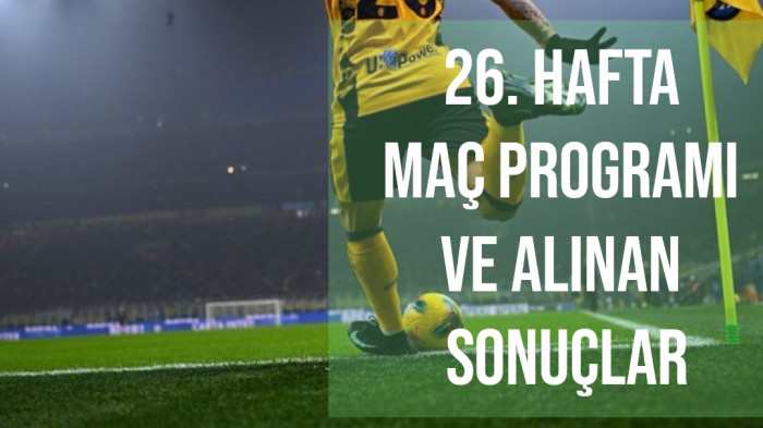 Süper Lig'de 26. Hafta Heyecanı Başlıyor